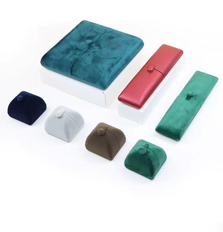 Luxury Velvet Double-Opening Jewelry Storage Box for Rings, Pendants, Bracelets, and Necklaces
