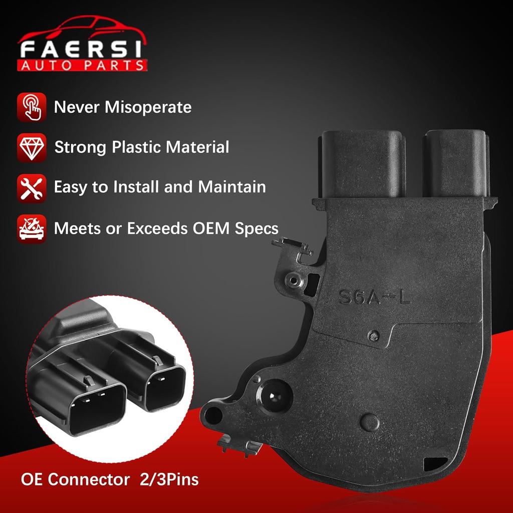 FAERSI Door Lock Actuator Motor Front Left Driver Side Compatible With 2003 2004 2005 Honda Accord Civic CR-V Element Odyssey Pilot, 2002-2006 Acura