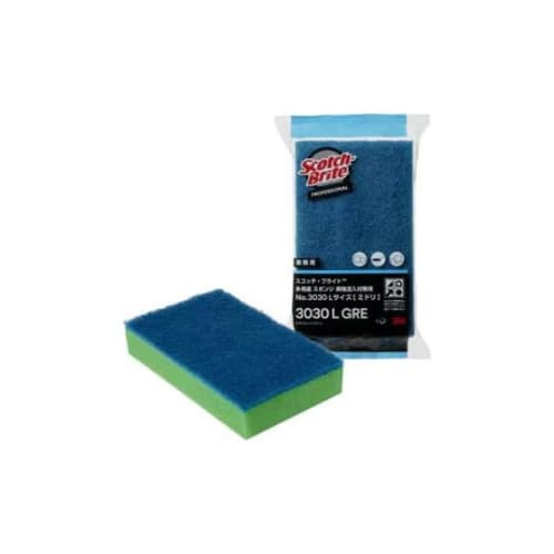 3M Multi-Purpose Sponge No. 3030L, 10 Pieces, Green, 070302018