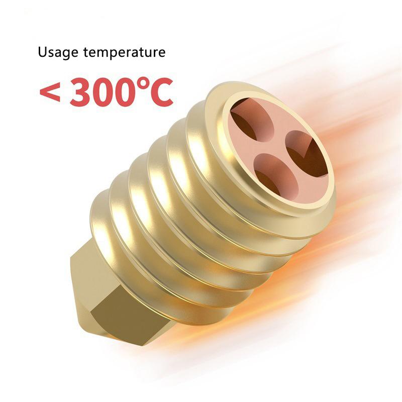 För Bambu Lab X1/P1P Munstycke 0.6 0.8 1.0Mm Härdat Stål Cht Kloning Mässingsmunstycke Uppgraderad Hotend Stål För Bambu Lab 3D-skrivare
