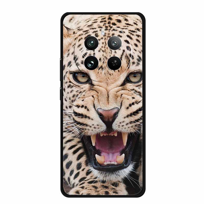 For OPPO Realme 12 4G Case TPU Animals Soft Silicone Back Cover Phone Cases For Realme12 4G Wolf Protective Original Cool Funda