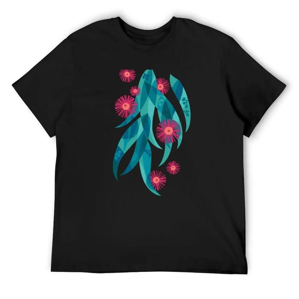 Eucalyptus Leaves 2 T-Shirt Shirts Graphic Anime Clothes Summer Tops Mens Cotton T Shirts