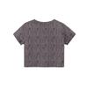 Kids T-Shirt Boys Girls Printed Color Expose The Navel Short Sleeve Loose Fit Pullover Tops