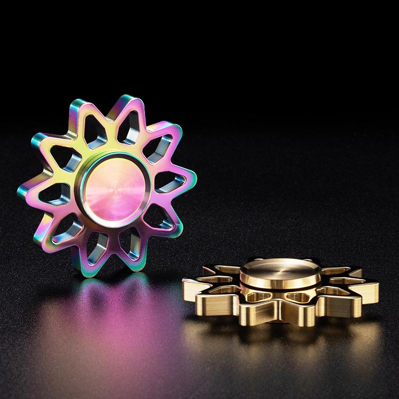 Sun God Mini Fidget Spinner EDC Metal Spinning Top Tip Stress Relief Toy Gyro Relieve Stress Antistresse for Autism Children