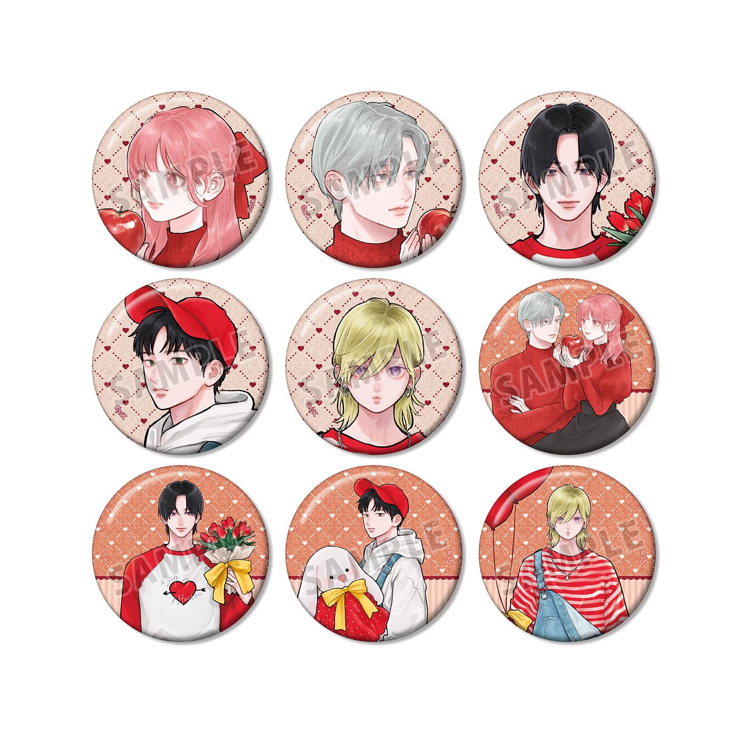 

Yubisaki to Koi Koi by Morishita Original SPRING GIFT Trading Glitter Can Box of 9 Suu, Illustration, Ver. Badge,