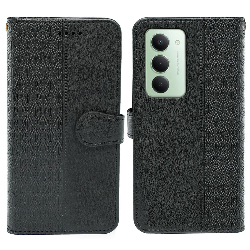 Pro Xiaomi Redmi 15 5G (Globální) (169 mm) Peněženka Pouzdro na telefon Vzorový otisk Kožený flipový kryt