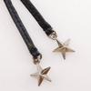 JIMMY CHOO Zip Around Purse Star studs black leather/Rhinestone Women Used