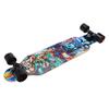 PUENTE Professional FourWheel Maple Longboard Alien Pattern Skateboard for Adult