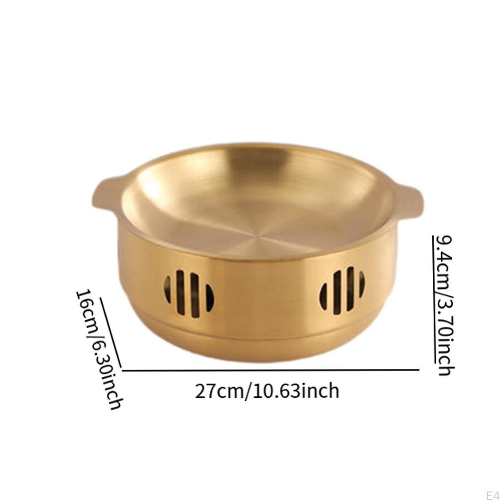BBQ Warming Dry Pot Nabe Griddle Pan for Kitchen Picnic Camping Restaurant