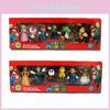 6pcs Super Mario Bros Action Figure Toys Dolls Luigi Yoshi Mushroom Kid Gift Toy