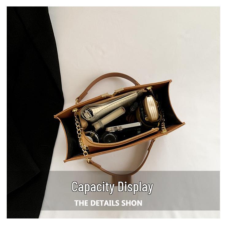 2023 Retro Casual Winter Tote: Large Capacity Solid Color Diamond Lattice Underarm Bag