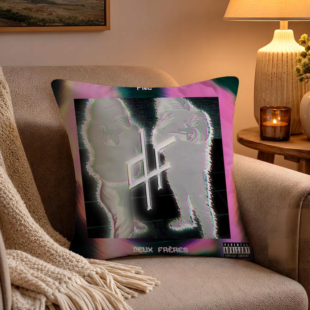 Deux Freres PPNL Cushion Cover Soft Plush Cushion Cover Double Print And Invisible Zipper For Sofa Home Car Use