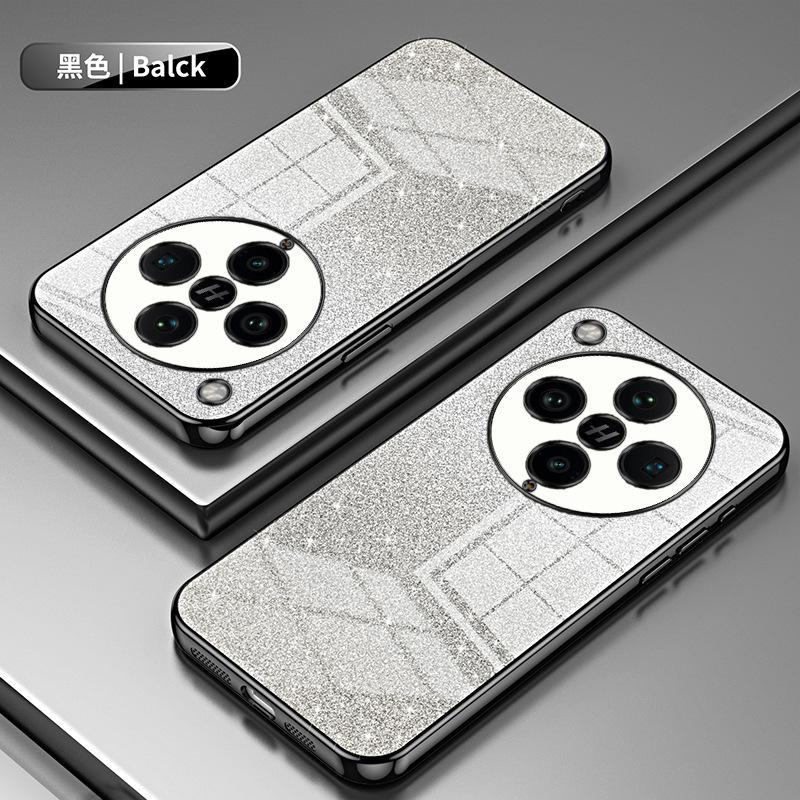 Applicable to OPPO FindX9Pro electroplated glitter mobile phone case FindX8 transparent K15 anti-drop protective case