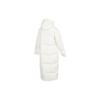adidas Women Big Baffle Hooded Down Coat Zipper Design Warm Thickened Outdoor Casual Outerwear White GQ2509