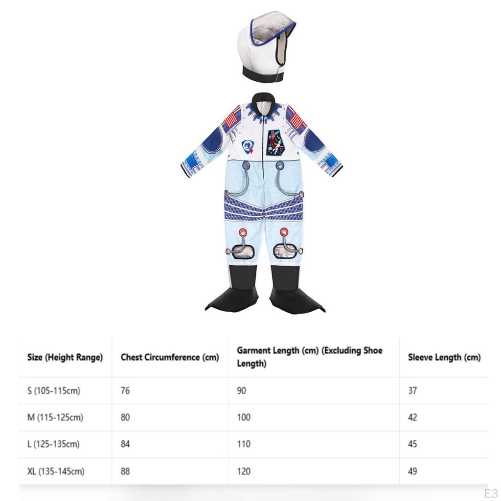Kids Astronaut Costume Shiny Look Ribbon Streamers Prop Sm Rocket Horizontal