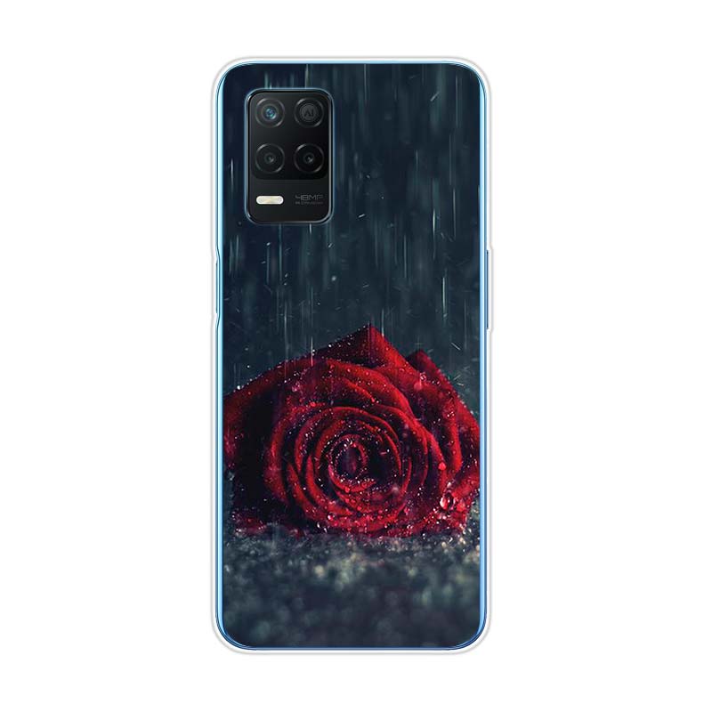 Red Roses Flower For Realme 8 8i V3 V5 GT Neo Flash Edition Explorer Master Neo2 Narzo 30 50i 50A C21Y Phone Case