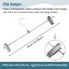 AAAF Pant Hangers,Skirt Hangers With Clips Space Saving,Adjustable Clips Hangers Clothes Hangers For Pants