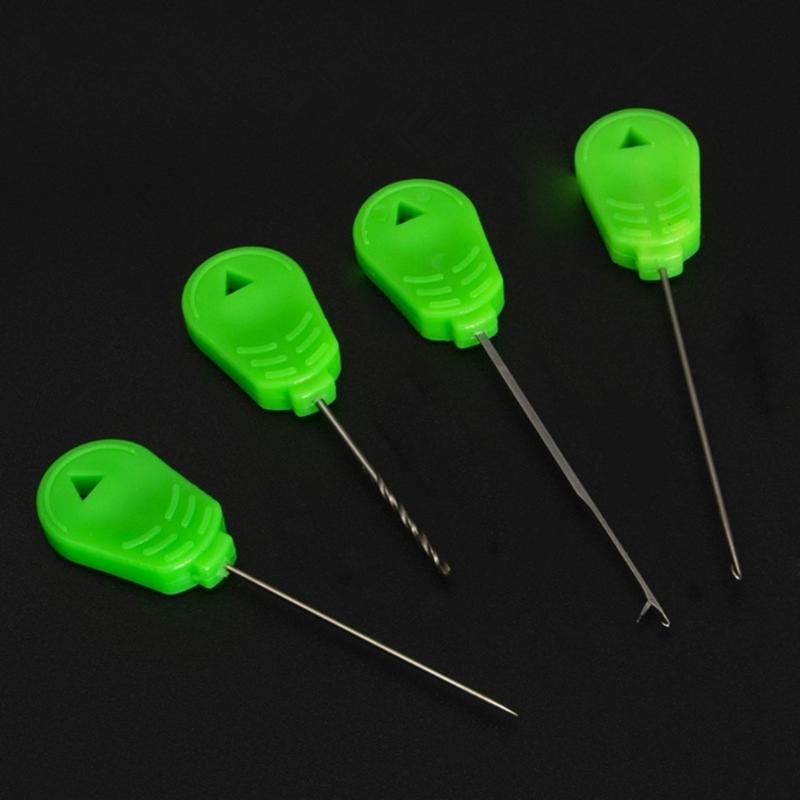Baits Needle, Stainless Steel Fish Stringer 4 In 1 Carp Fishing Baits Needle Tools Drilling Hook Needle For Making Rigs
