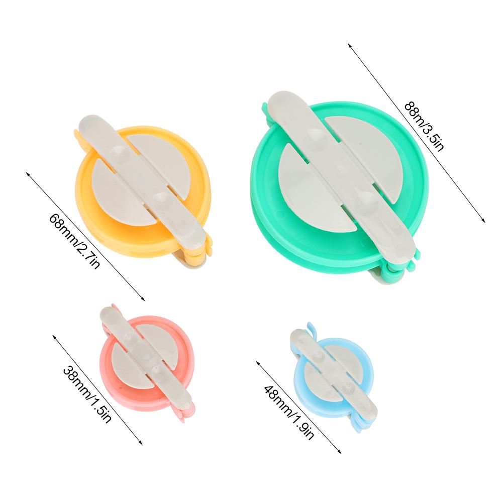 4 Sizes Pompom Maker Plastic DIY Fluff Ball Weaving Needlework Knitting Tools Set