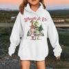 Children's Fashionable Casual Long-sleeved Loose Christmas Print Pullover Hooded Sweatshirt