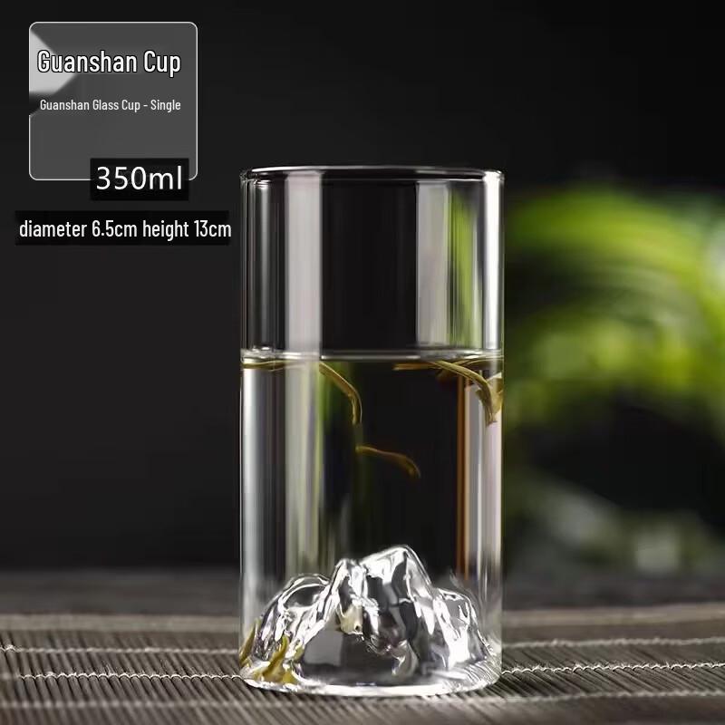 Shangqi Mountain View Glass Cups with Handle (Set of 2)