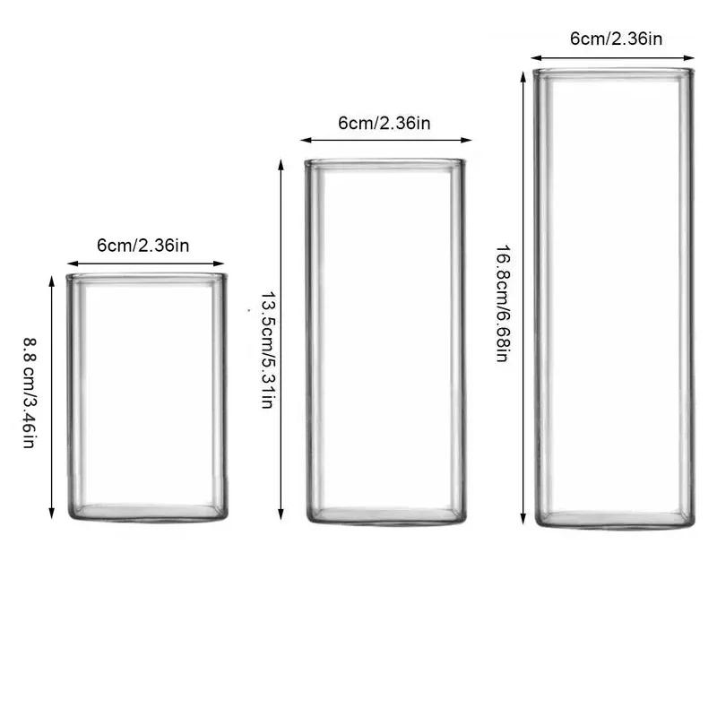 1PCS Square Glass Creative Transparent Cold Drink Large Capacity Iced Coffee Milk Tea Drinking Red Wine Drinkware for Home-use