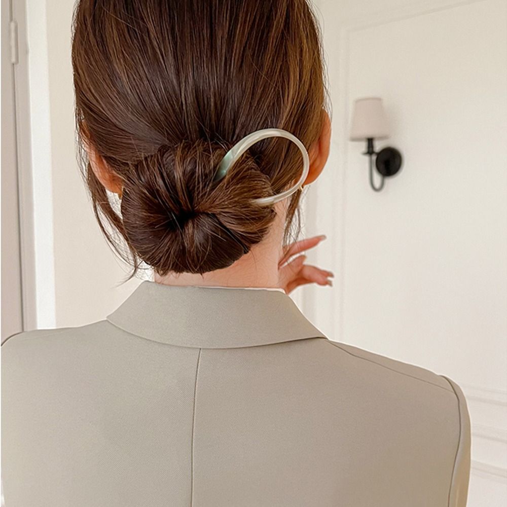 Design Tool Headdress U Shape Hairpin Acetic Acid Hair Stick Women Hair Accessories Chinese Hairpin
