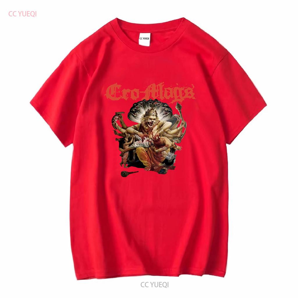 Cro Mags Band Music Black T Shirt Cotton  vintage Washed Slightly homme streetwear fashion Casual Soft Unisex Versatile