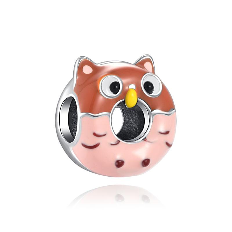 Europe Brand New Copper Metal Love Frog Angel Nurse Mouse Charm Bead Component Colorful Heart Stone Bead Component Compatible With Authentic Original