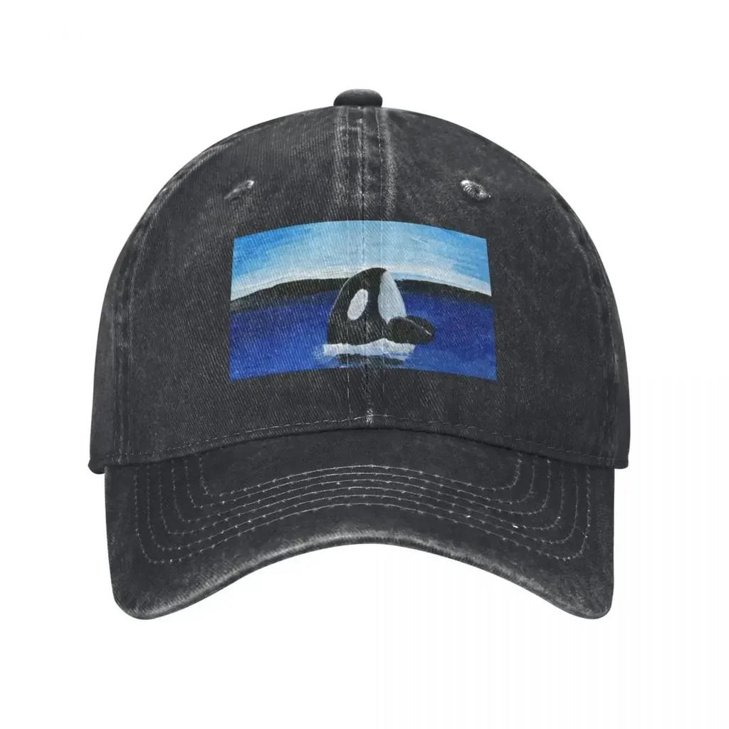 Orca Orca Whales Baseball Cap Rave Sunscreen Vintage Dad Hat Luxury WoUnisex Unisex's