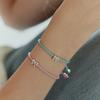 murmur [925silver]Color rope ribbon bracelet