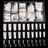 kads 500pcs French Acrylic Nail Tips 3 Colors/Box Fake Nails Clear Half Cover Artificial False Nails Half Tips Box DIY Nail Art