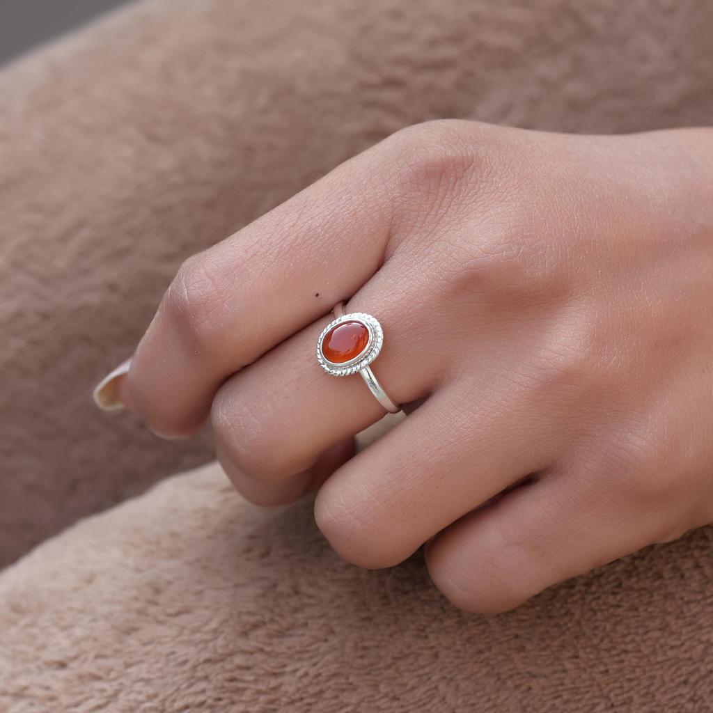 Conjunto de Joyería de Cornalina, Joyería de Plata, Joyería Hecha a Mano, Regalo de Cumpleaños