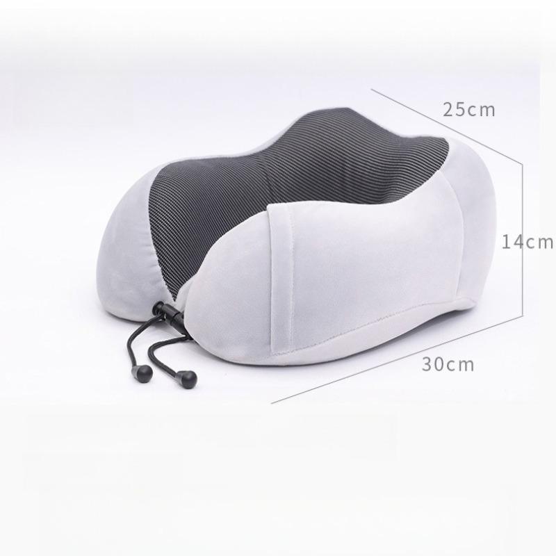 1 Stück Tragbares U-förmiges Nackenkissen aus Memory-Schaum für Flugzeug, Auto, Büro, Zervikale Unterstützung, Nickerchenkissen, Reise-Nackenkissen