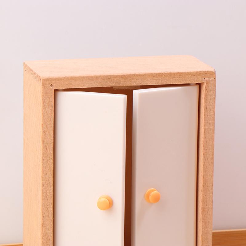 1 Bucată 1/12 Păpușă Miniatură Accesorii Mobilier Simulare Model Dormitor Dulap din Lemn Decor DIY