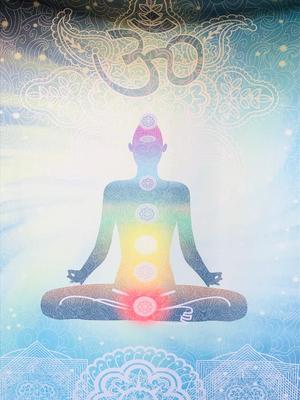 RELIGHT Tarot Tapestry, Magic, Divination, Magic Tricks, Wall Hanging, Interior Curtain (Light Blue (Chakra), 150x130cm)