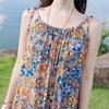 Elegant Woman Summer Strap Dress Plus Size Casual Loose Long Dress Female Vintage Clothes