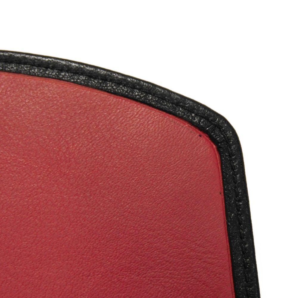 Used 10656 Trifold Wallet 7942, Old Style, Smooth Calfskin, Vintage, Old Red, Two-Tone CD Logo, Black, Unisex from