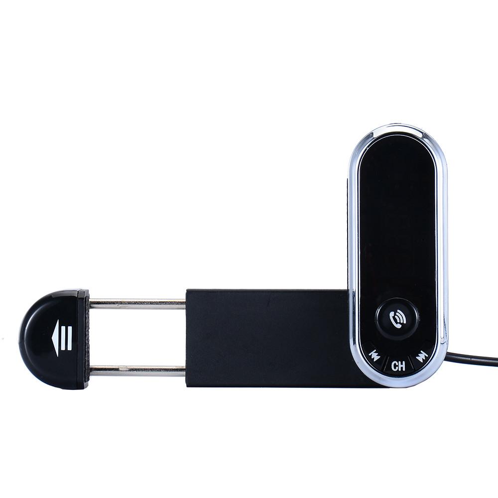 Car Bluetooth FM Kit - Phone Holder + Hands-Free + 2.2A USB