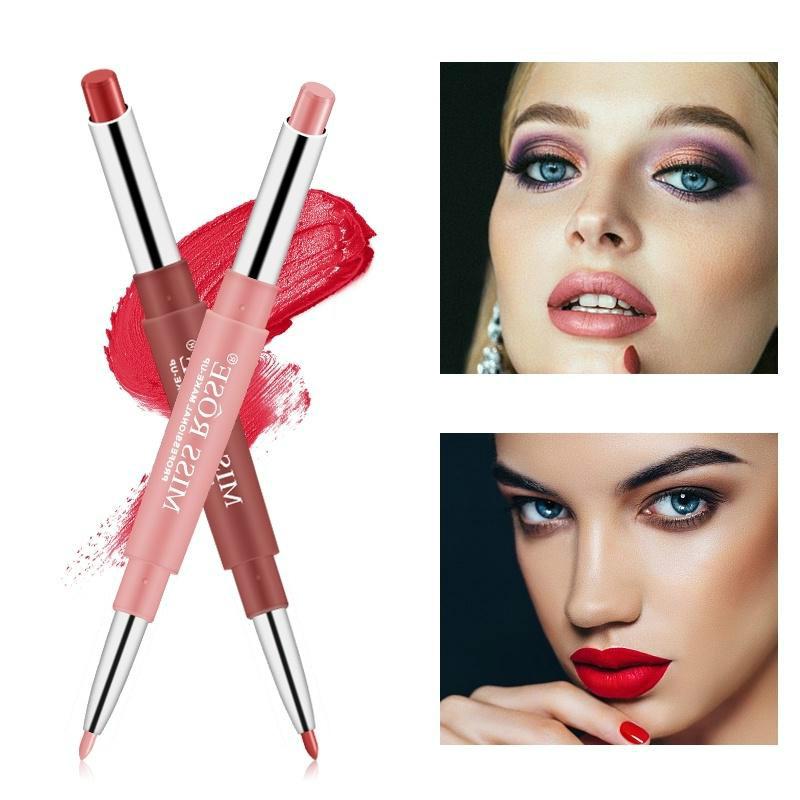 

Новый подводка для губ, двусторонняя подводка для глаз, румяна, матовая косметическая ручка для макияжа, долговечная водостойкая подводка для губ