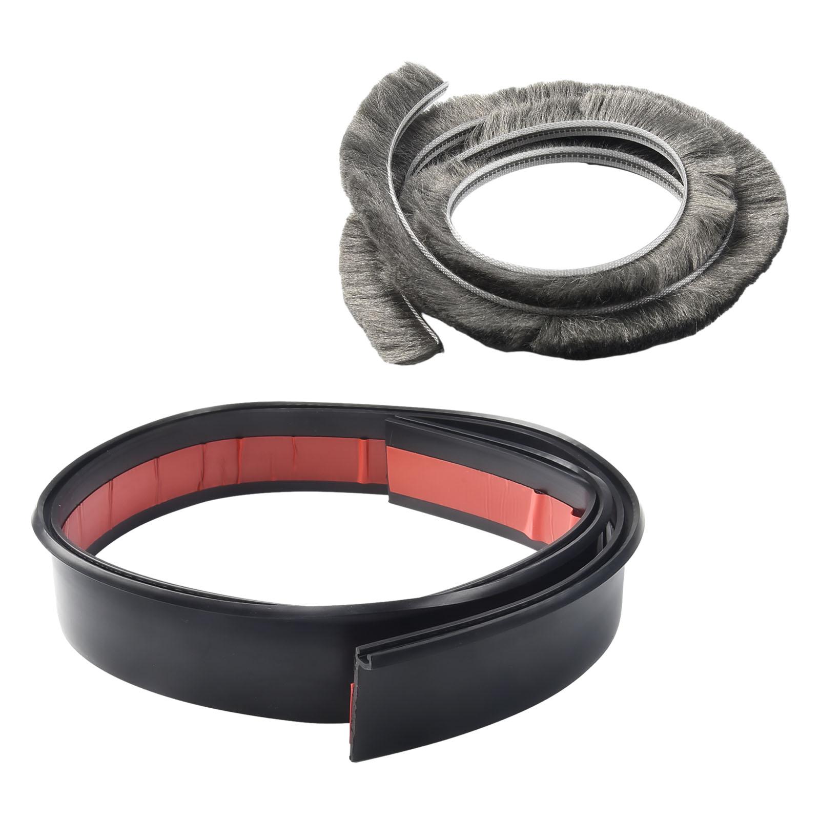 

Door Stop Door Bottom Seal Brush Seal Sealing Strip 100cm 5cm Insectproof Rubber Strip Self-adhesive Soundproof чёрный