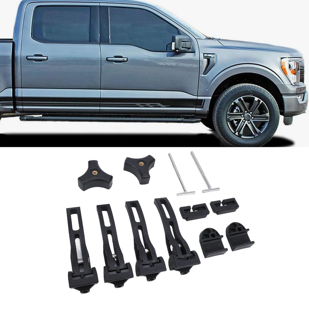 Truck Bed Cover Clamp, T- s Screws Front Rear Clamps, Keeps Safe from Theft and Weather, Access