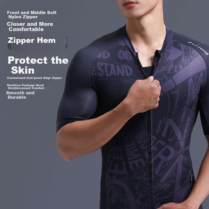 Cycling Jersey for Men And Women, Summer Short-Sleeve Mountain And Road Bike Shirt, Sweat-Wicking, Breathable, Quick-Drying Cycling Top Equipment