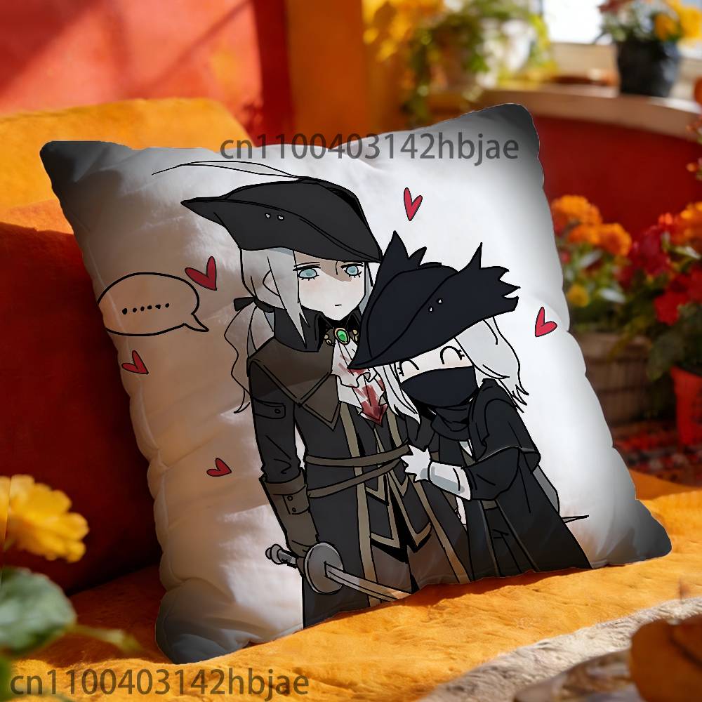 Lady Maria B-BloodborneS Pillowcases Bedroom Living Room Sofa Home Decor Polyester Cushion Cover with Zipper