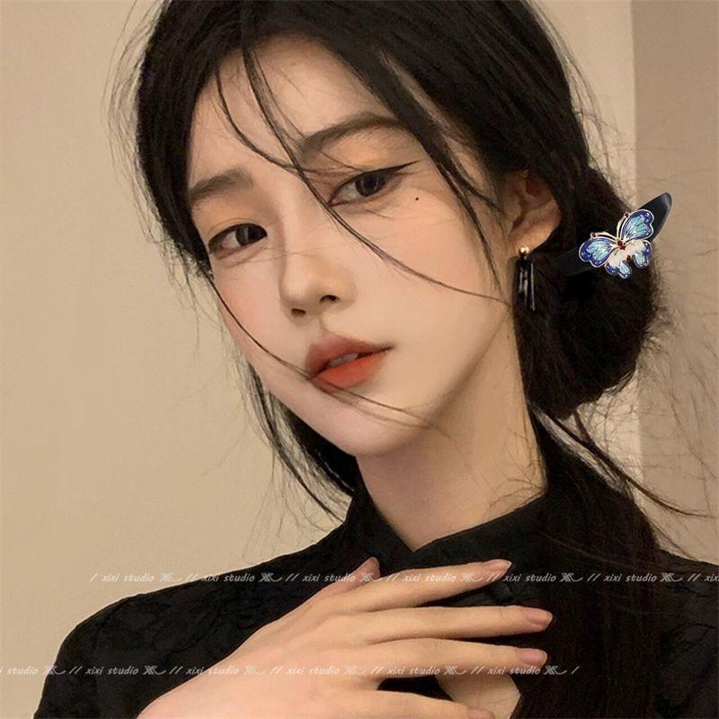 Dreamy Butterfly Wooden Hairpin New Chinese Style Hanfu Hair Stick Updo Hair Accessories