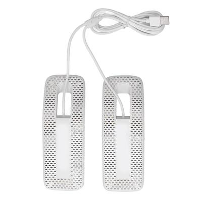 Deodorizér obuvi Sušička Přenosný USB Elektrický Sušič obuvi pro Rukavice Ponožky Šperkovnici Bílý