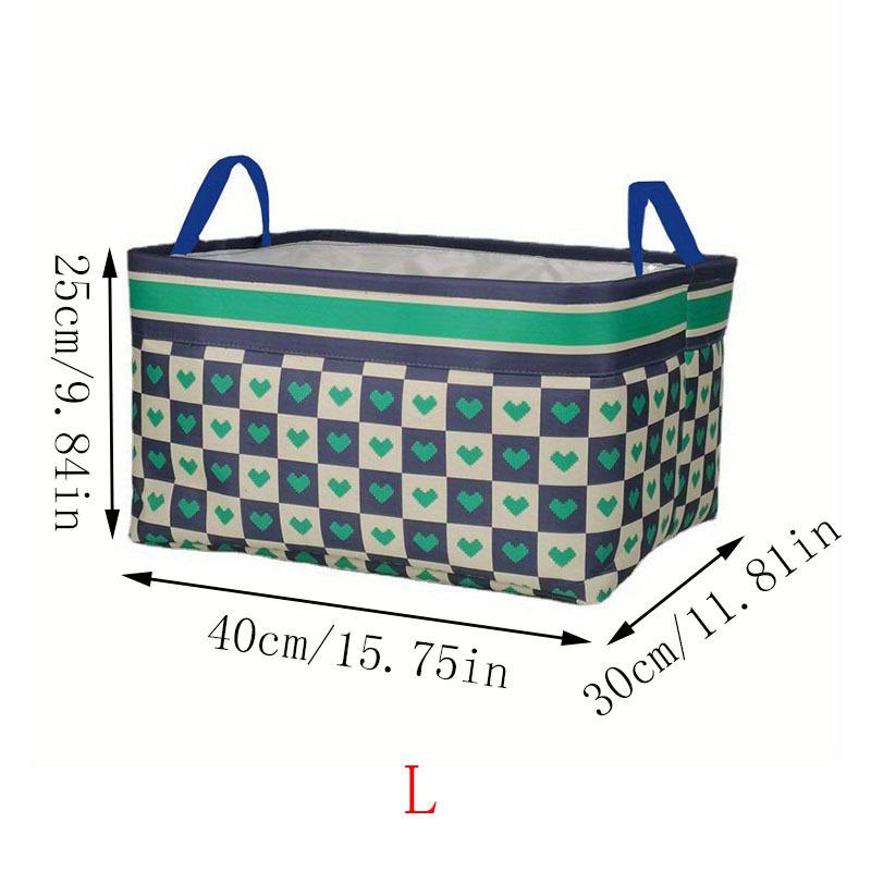 1pc Versatile Foldable Storage Bin with Handles - Perfect for Clothes, Books, Toys & More