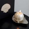 Cute  Shell Pearl Scented Candles With Stainless Steel Plate Tray 1pcs Stuis  Noke-free Atmosphere Home Decoration