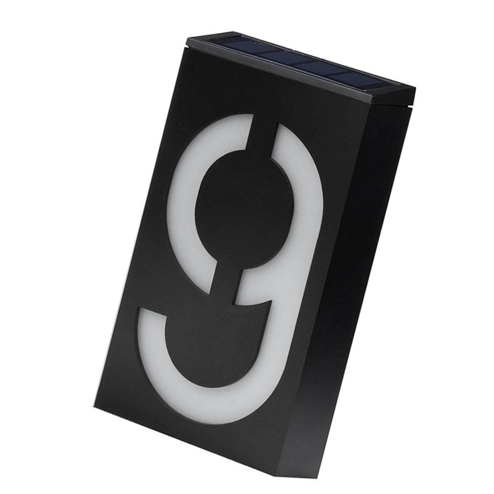 

Солнечный номер дома на солнечной батарее, перезаряжаемая светодиодная табличка с подсветкой для адреса, 1000 мАч 9