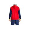adidas Logo Print Patchwork Hoodie Unisex Tops Red HB0733